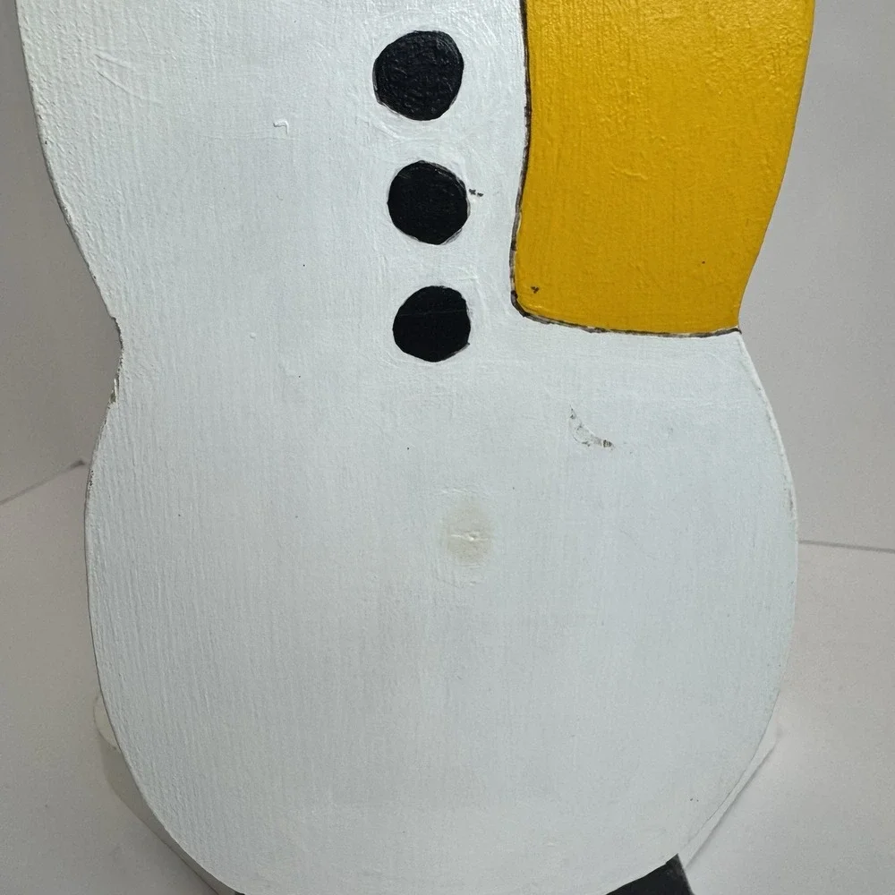 Snowman Paper Towel Holder Wooden Christmas‎ Decor